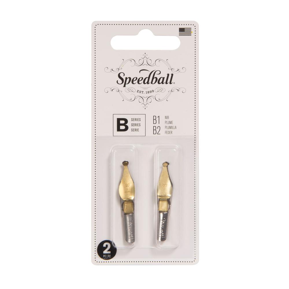 Blíster con 2 Plumillas SpeedBall B1/B2