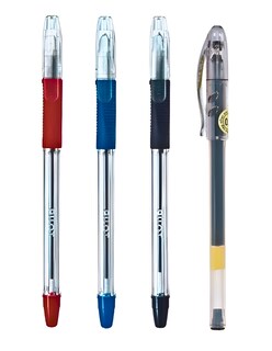 Foto 1 | Paquete De 3 Bolígrafos Pilot Bpp Super Grip Negro, Rojo Y Azul