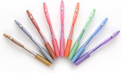 Foto 7 | Set 9 Bolígrafos Tinta Gel 1.0mm Sarasa Clip Shiny Zebra