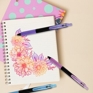 Foto 5 | Zebra Blíster De 3 Bolígrafos De Tinta Gel De 0.5 Mm Sarasa Clip Decoshine Colores Pastel