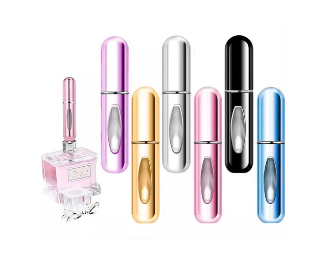 6 Mini Atomizadores de Perfume Frutivegie Recargable $343