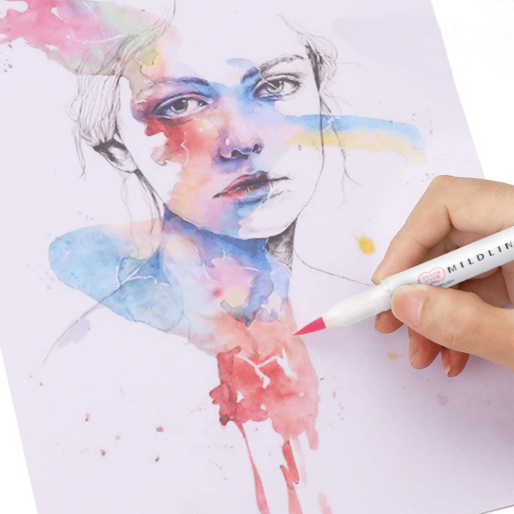 Foto 5 | Marcador Creativo Zebra Mildliner Brush Doble Punta Colores Surtidos Estuche 15 Piezas