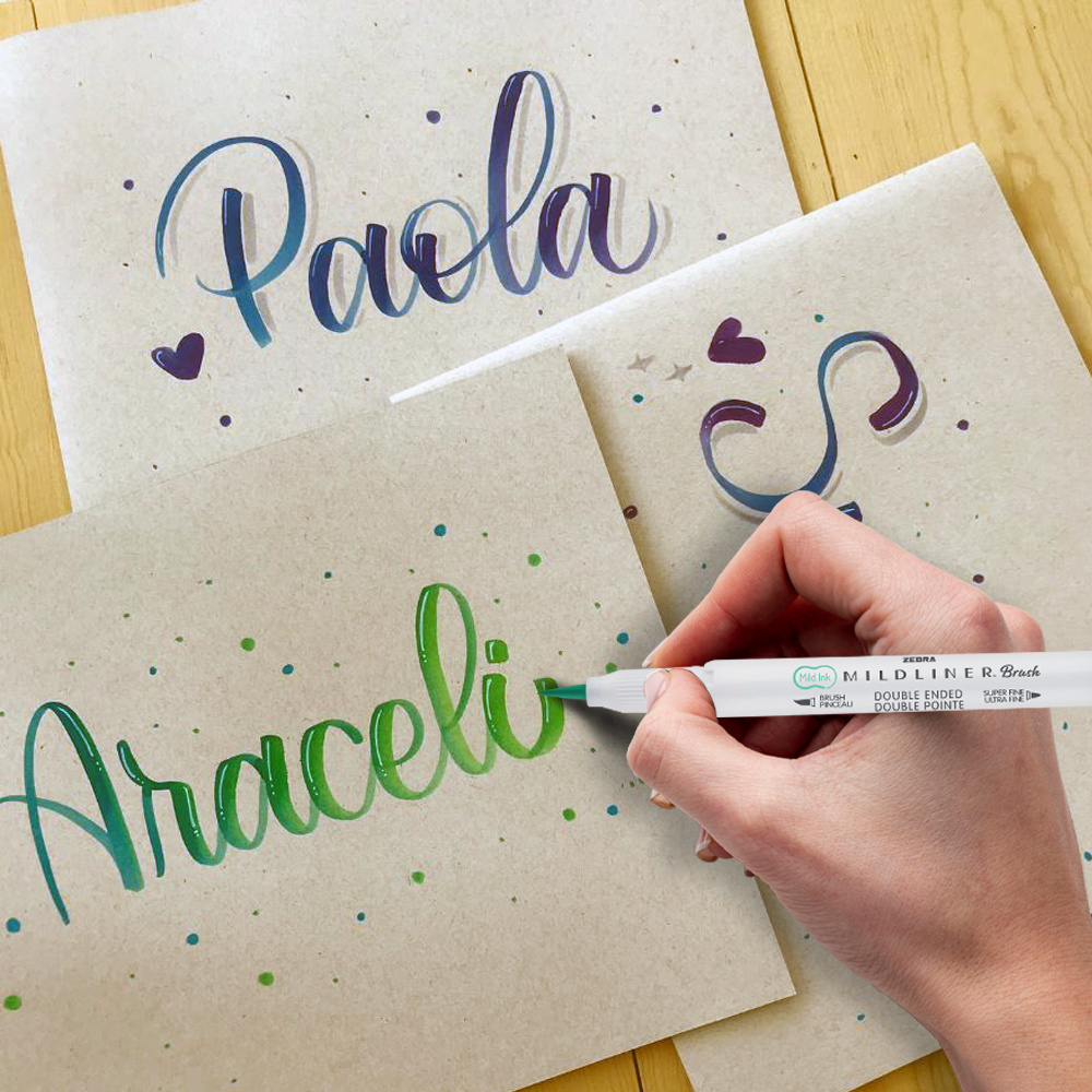 Foto 7 | Marcador Creativo Zebra Mildliner Brush Doble Punta Colores Surtidos Estuche 15 Piezas