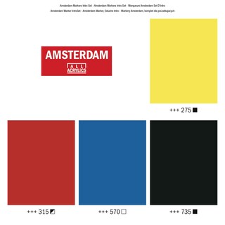 Foto 2 | Set Con 4 Marcadores 4mm Acrilicos Amsterdam Royal Talens
