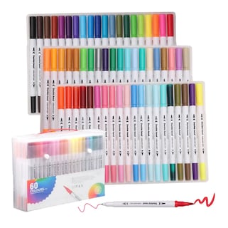 Foto 1 | 60 Colores Marcadores Plumones Punta De Pincel Dual Brush