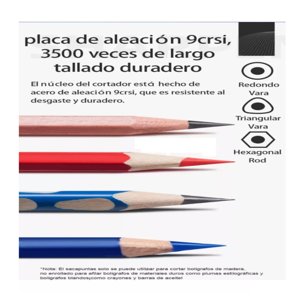 Foto 3 pulgar | Sacapuntas Afilador De Lápiz Con Suministro Automático Lápiz Rojo Belug