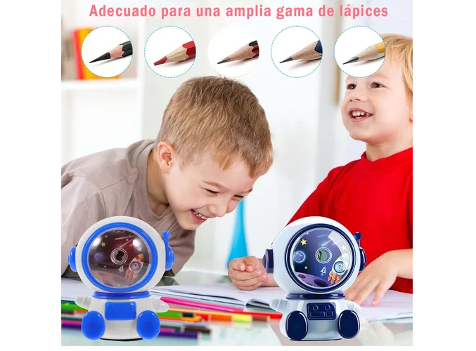 Foto 6 pulgar | Sacapuntas Manual Xtellar Astronauta