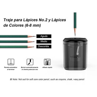 Foto 3 | Sacapuntas Automático Negro