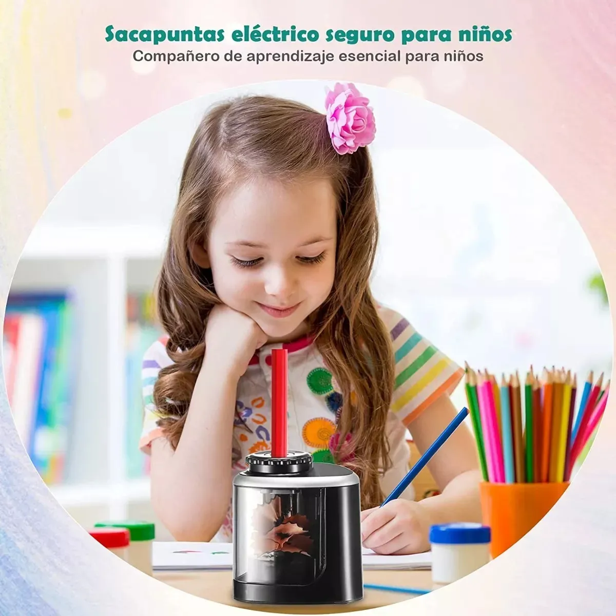 Foto 4 pulgar | Sacapuntas Eléctrico Eo Safe Imports Esi-20865 Negro