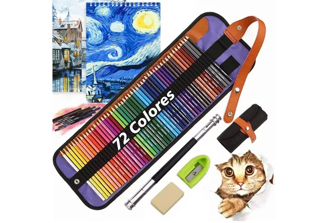 Foto 1 | Lapices Xtellar De 72 Colores Profesionales Set Arte De Lápiz Color