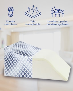Foto 3 | Almohada Dr Joohn Elevación de Pies Memory Favorecer El Retorno Venoso Blanco