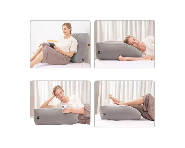 Foto 4 pulgar | Almohada Reposo Pernas Ortopedic Gamuza Beige