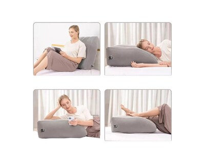 Foto 3 | Almohada Reposo Pernas Ortopedic Gamuza Beige