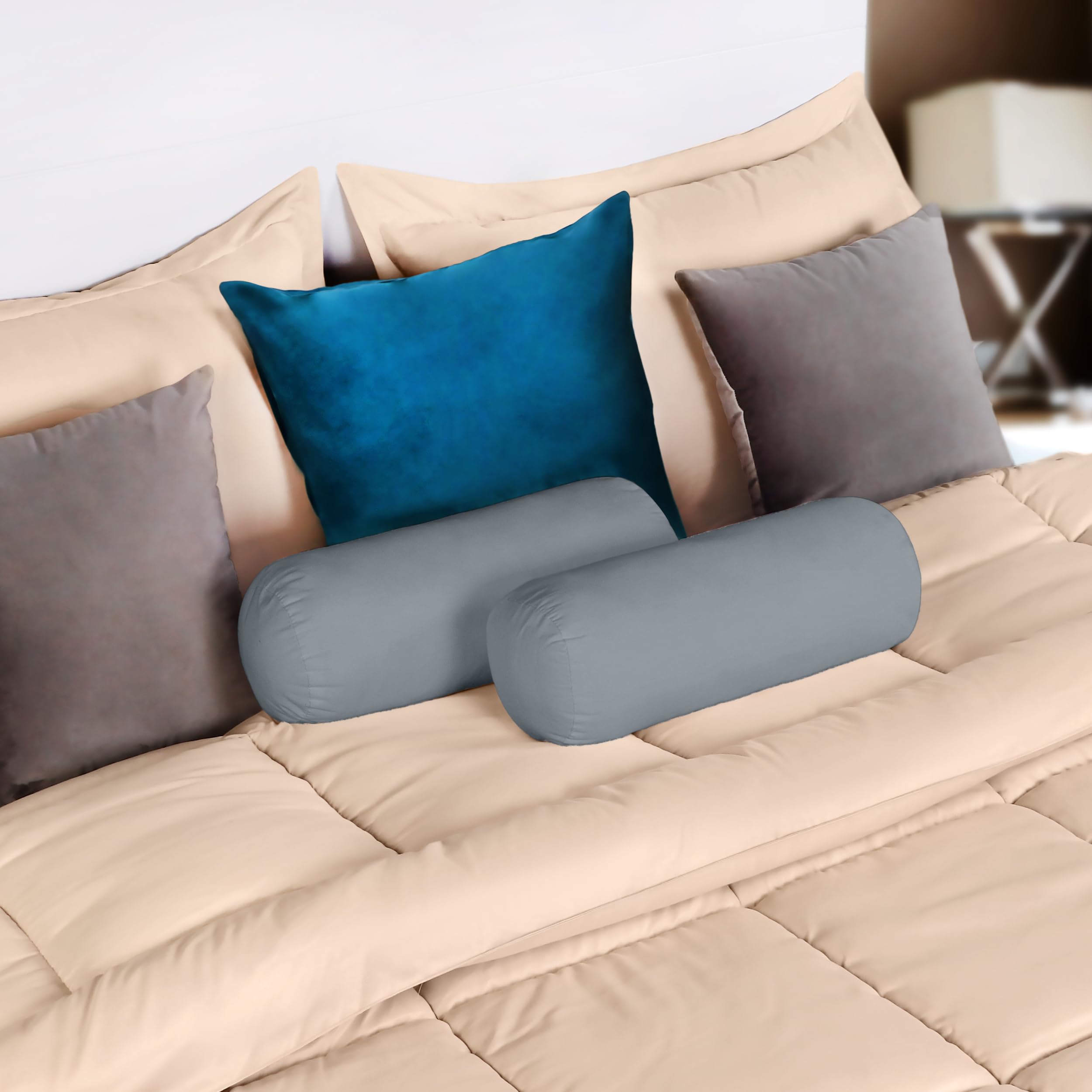 Foto 4 pulgar | Almohadas Utopia 2 Unidades Gris 15 x 40 cm - Venta Internacional