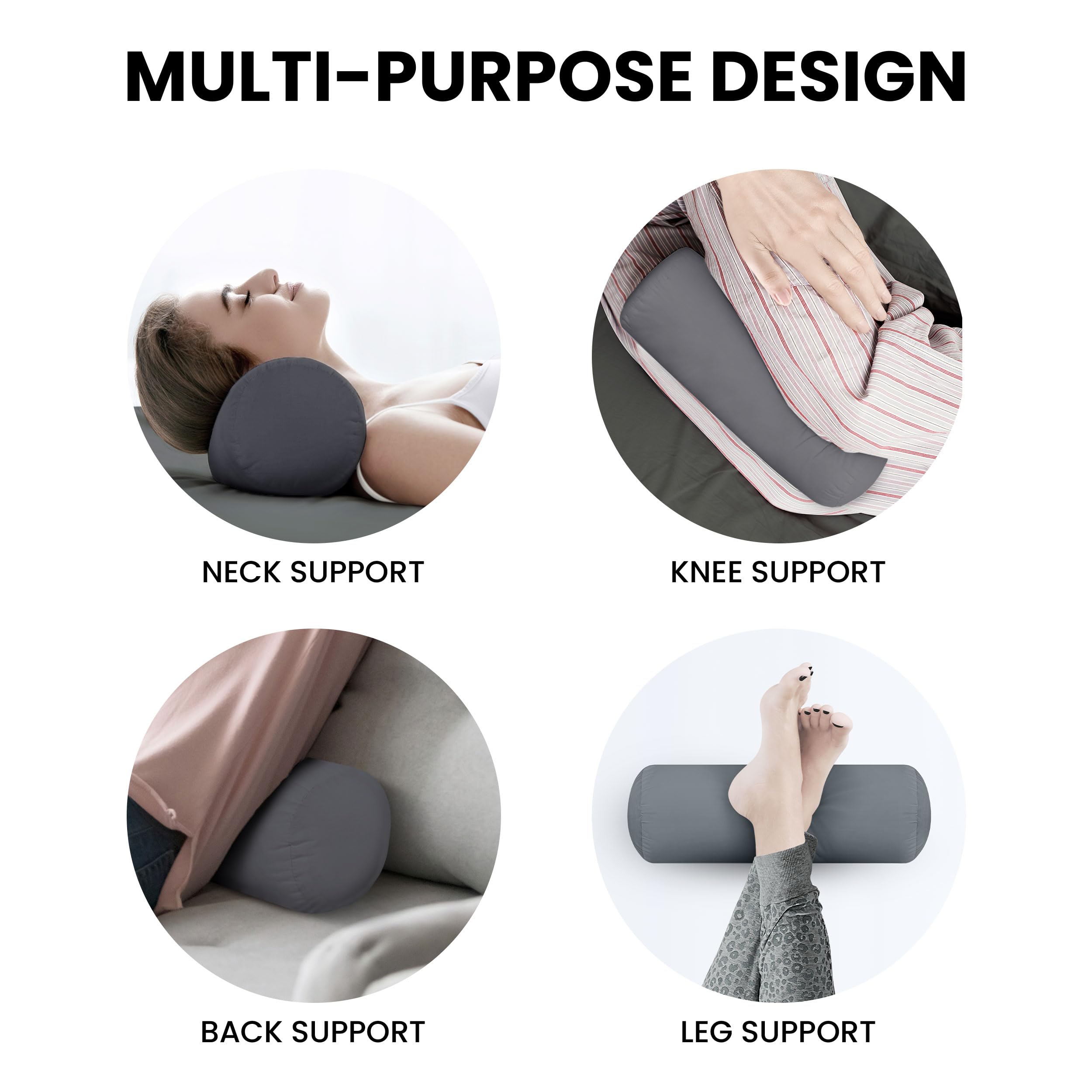 Foto 6 pulgar | Almohadas Utopia 2 Unidades Gris 15 x 40 cm - Venta Internacional