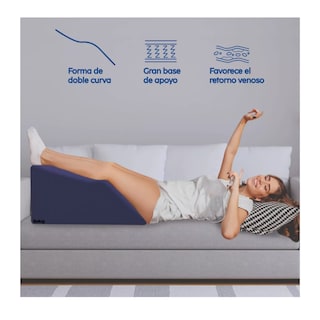 Foto 2 | Almohada Reposapiernas 61 X 43 Cm Azul Marino Belug