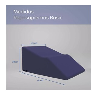 Foto 4 | Almohada Reposapiernas 61 X 43 Cm Azul Marino Belug