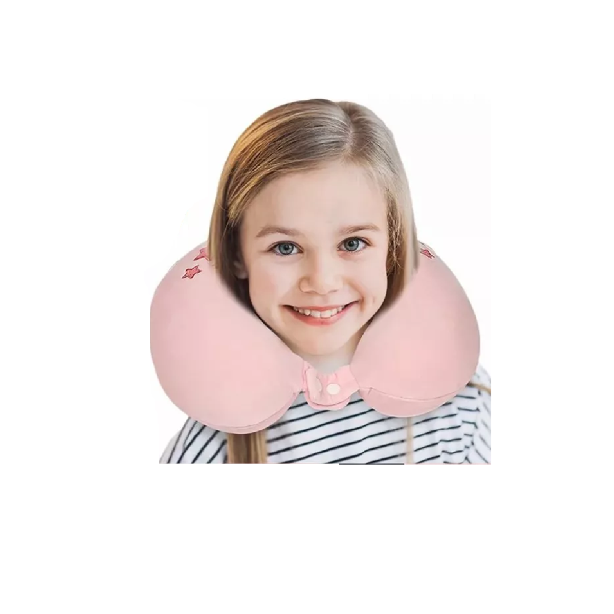 Foto 3 | Almohada Para Viaje Cuello Forma De U De Dibujos Animados, Belug  Rosa