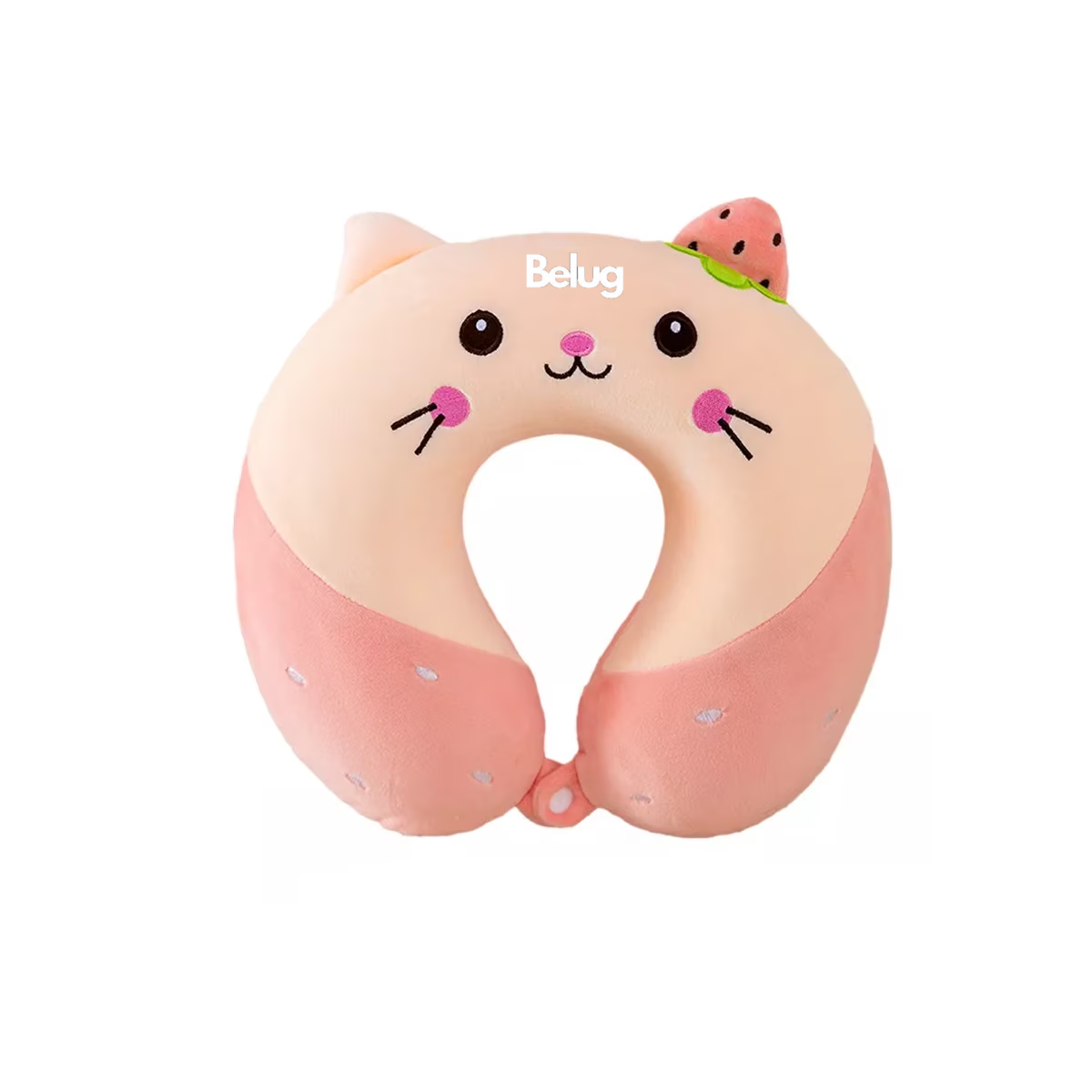 Foto 4 | Almohada Para Viaje Cuello Forma De U De Dibujos Animados, Belug  Rosa