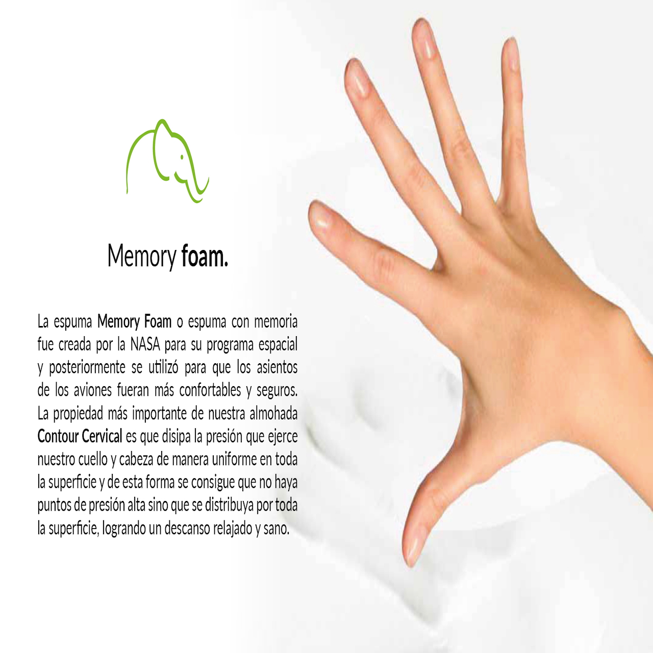 Foto 4 pulgar | Lester Contour - Paquete De 2 Almohadas Ortopédicas Cervicales De Memory Foam, Tamaño Estándar