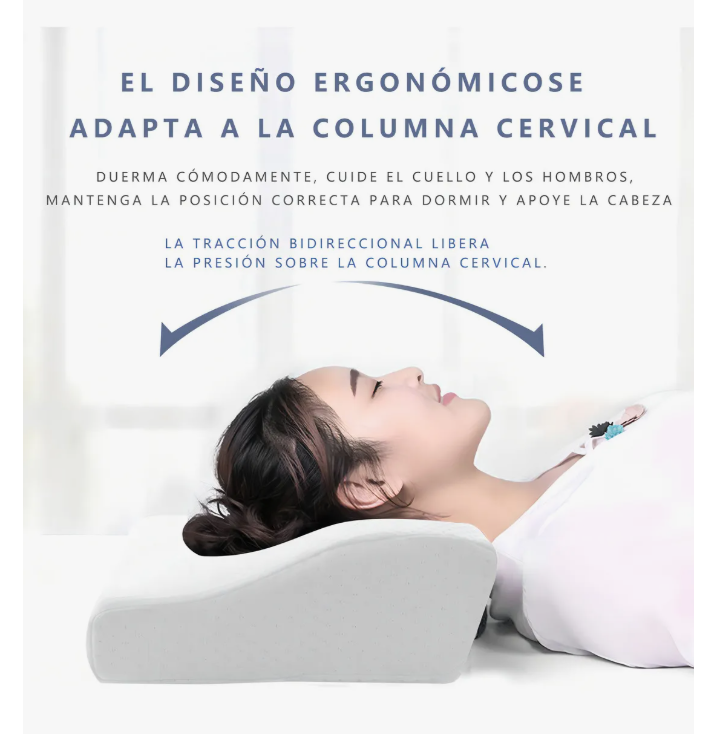 Foto 4 pulgar | Almohada Ortopedica Memory Gel Ajustable Ortopedica Cervical Memory Foam Productos Ortopedicos Espuma Espumador Almuadaz
