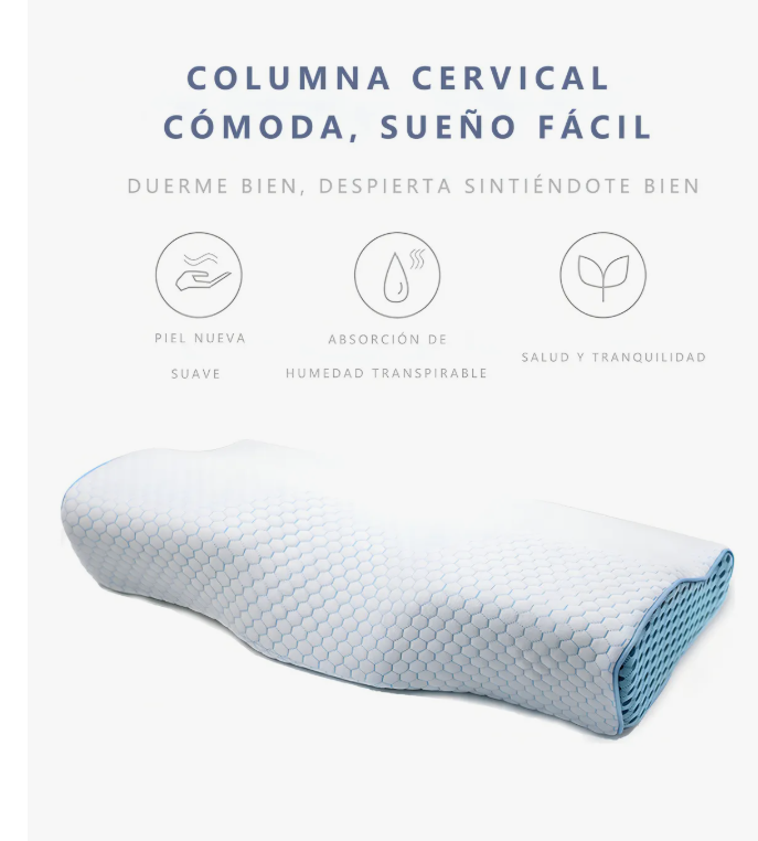 Foto 6 pulgar | Almohada Ortopedica Memory Gel Ajustable Ortopedica Cervical Memory Foam Productos Ortopedicos Espuma Espumador Almuadaz