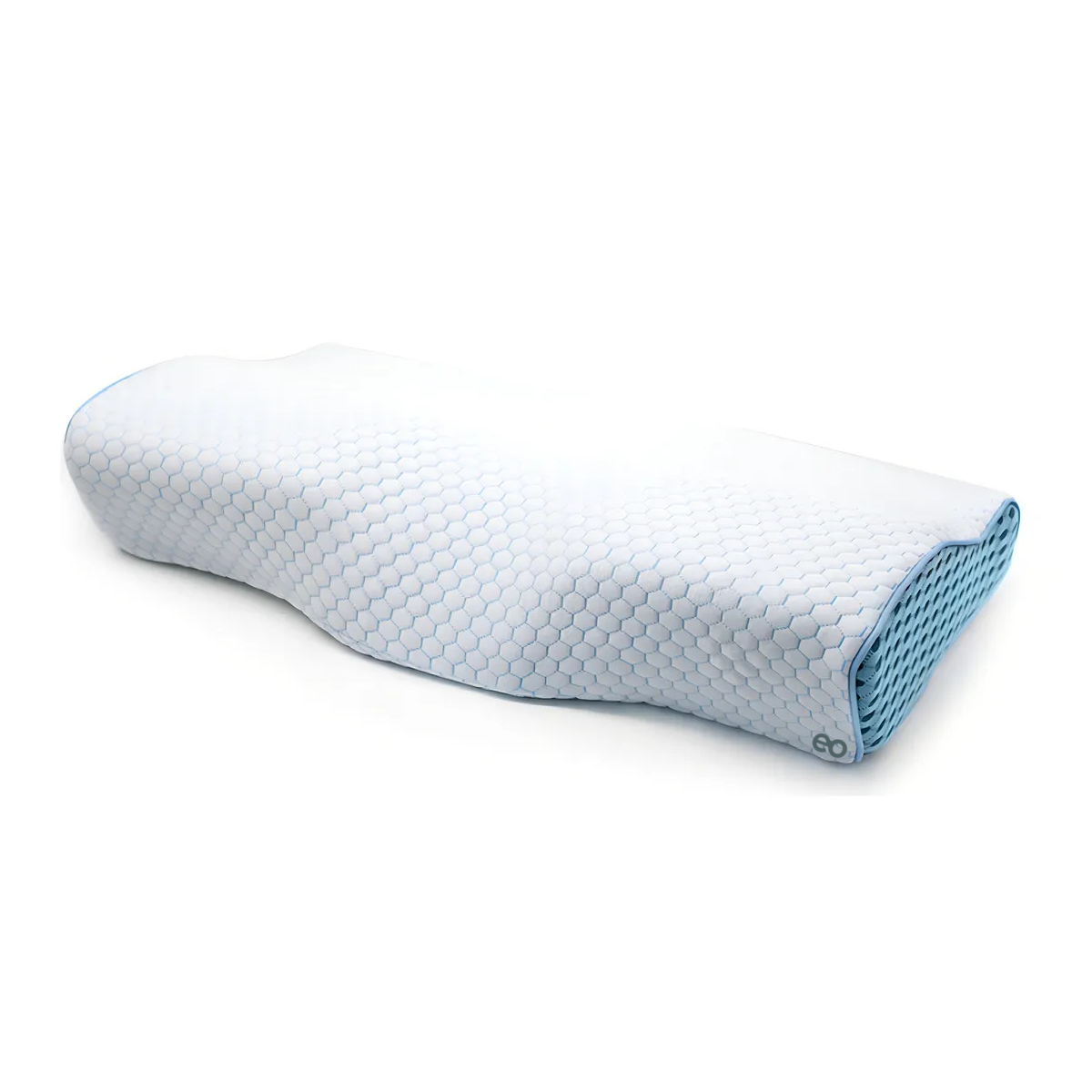 Almohada Ortopedica Memory Gel Ajustable  Eo Safe Imports Esi-20392 Blanco