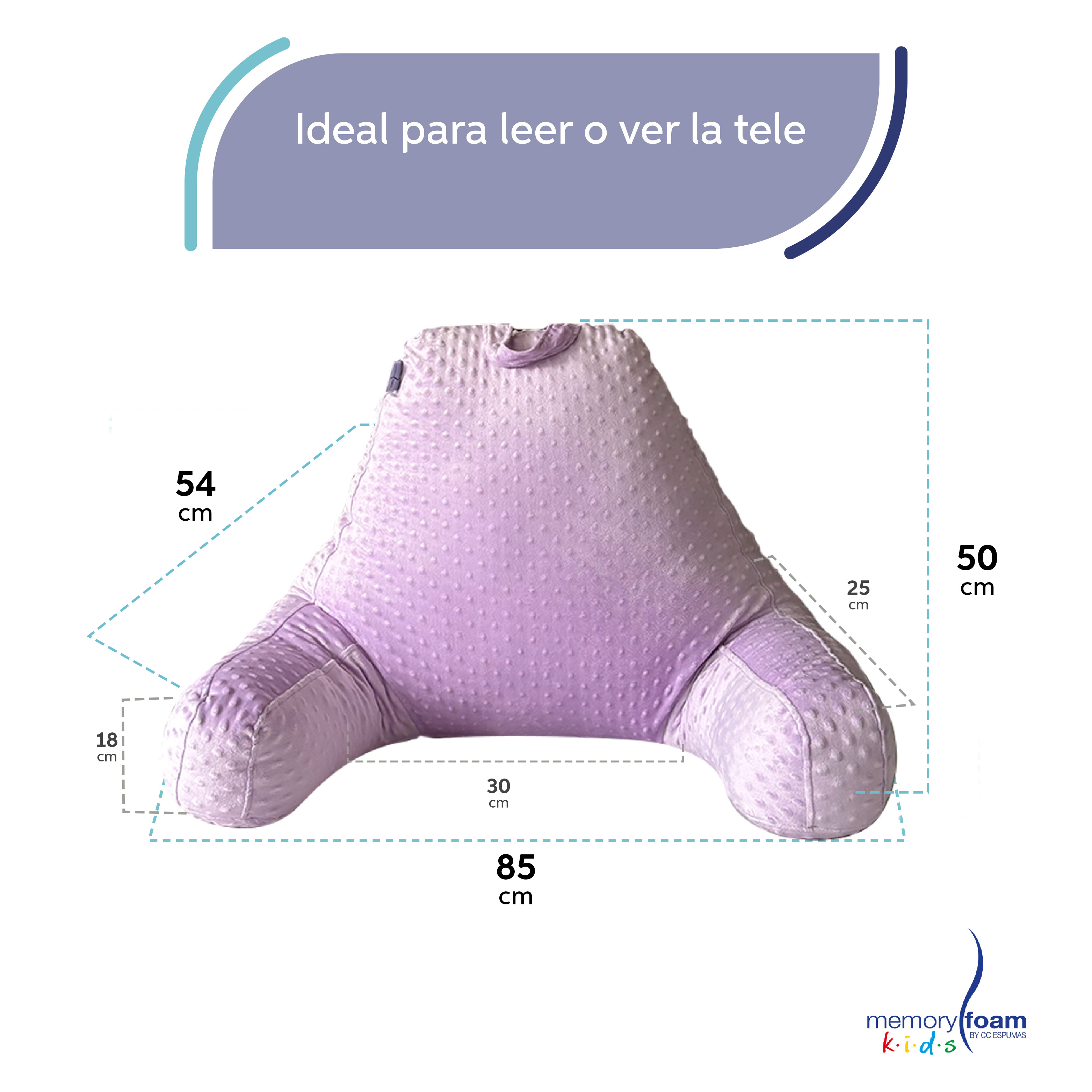 Foto 6 pulgar | Almohada De Lectura Morada Para Niños
