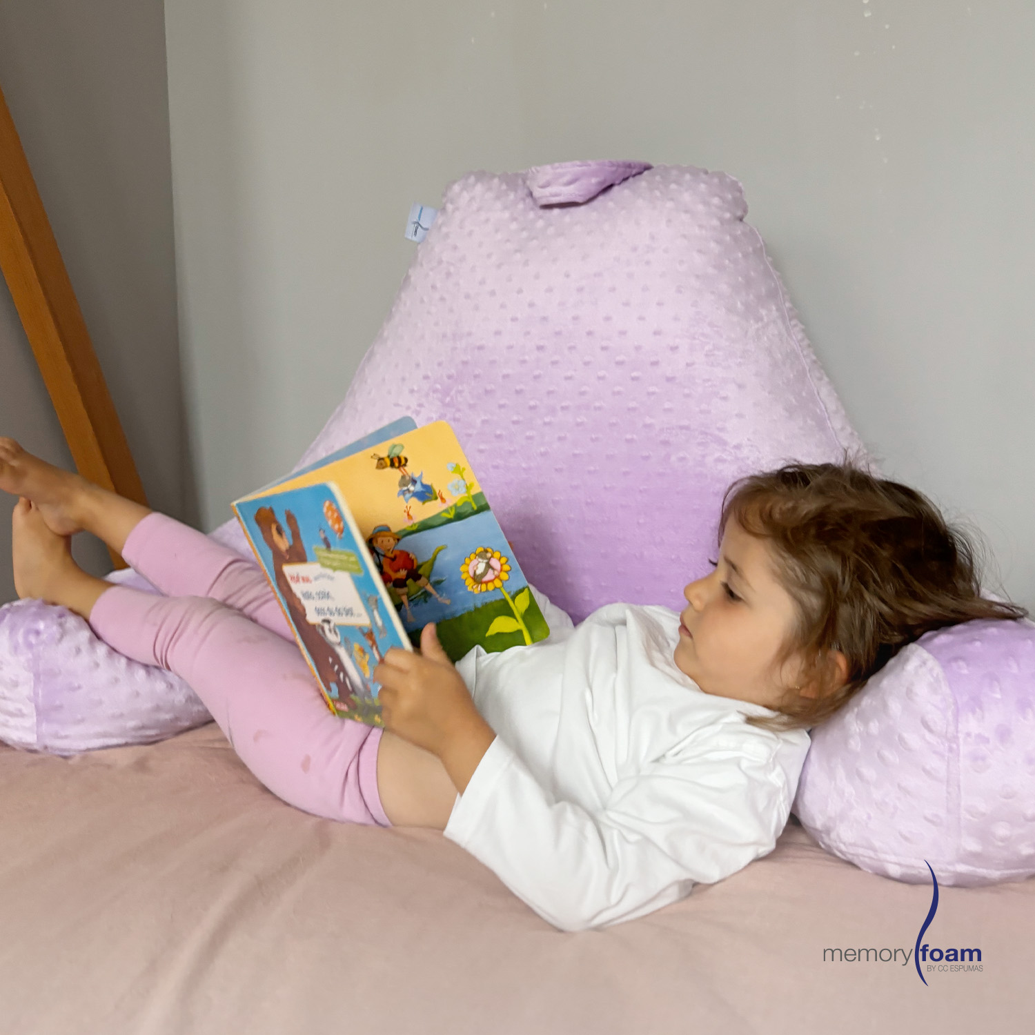 Foto 9 pulgar | Almohada De Lectura Morada Para Niños