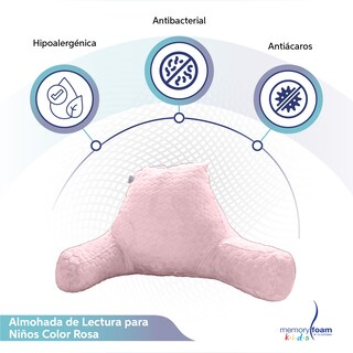 Foto 2 | Almohada De Lectura Rosa Para Niños