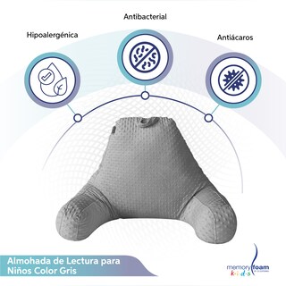 Foto 2 | Almohada De Lectura Gris Para Niños