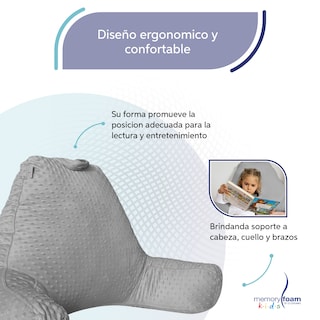 Foto 3 | Almohada De Lectura Gris Para Niños