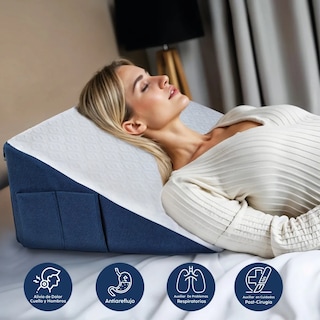 Foto 2 | Almohada Cojin Tipo Cuña Antireflujo Respaldo Para Adulto