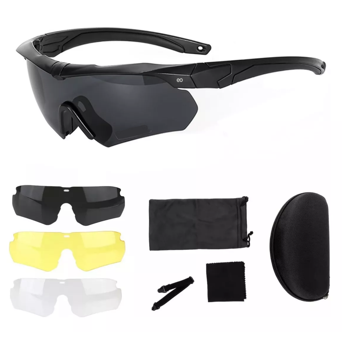 Foto 3 pulgar | Gafas Goggles Uv400 Protección Eo Safe Imports Esi-13729-1 Negro