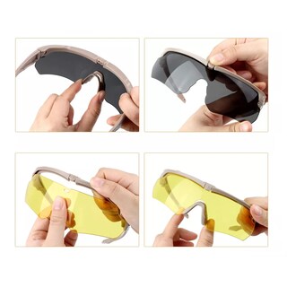 Foto 2 | Gafas Goggles Uv400 Protección Eo Safe Imports Esi-13731-1 Beige