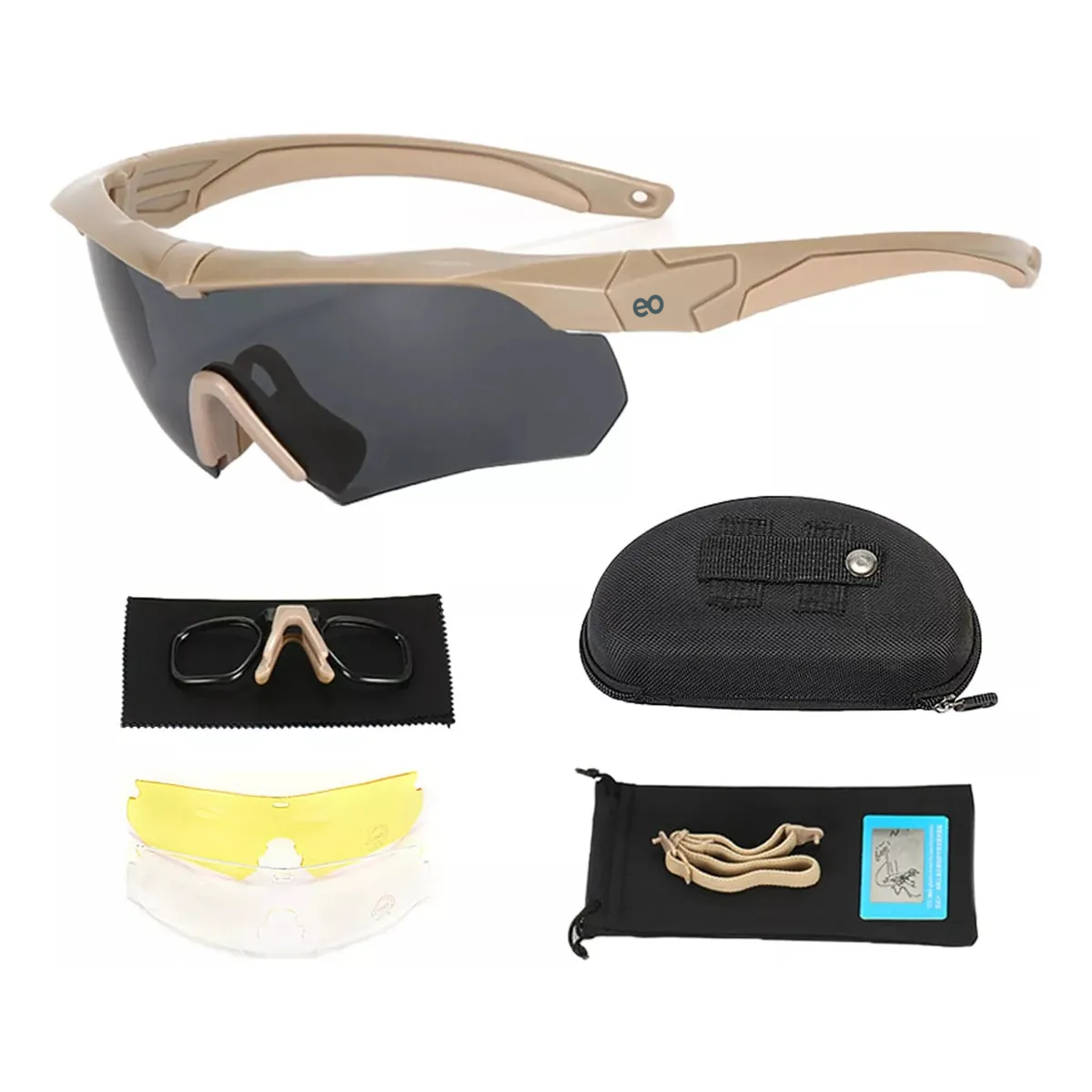 Foto 4 pulgar | Gafas Goggles Uv400 Protección Eo Safe Imports Esi-13731-1 Beige