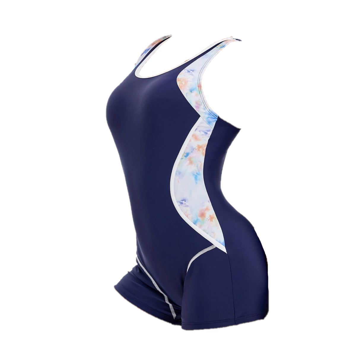 Foto 2 pulgar | Traje De Baño Deportivo Mujer Completo Talla Ch Eo Safe Imports Esi-16240 Azul