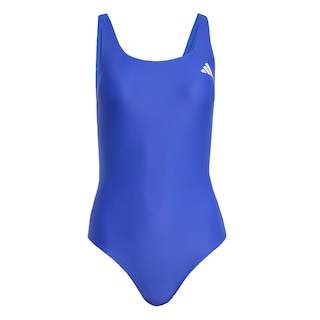 Foto 1 | Traje De Natación Con Espalda En V Adidas Azul Mujer