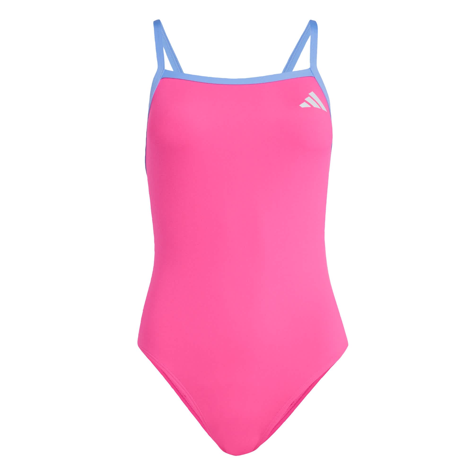 Foto 2 pulgar | Traje De Natación Con Tiras Finas Y Espalda En V Adidas Rosa Mujer