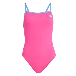 Foto 1 | Traje De Natación Con Tiras Finas Y Espalda En V Adidas Rosa Mujer