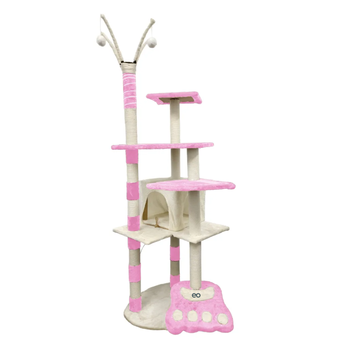 Foto 2 pulgar | Rascador Para Gato Árbol Todo En 1  Eo Safe Imports Esi-20224 Rosa
