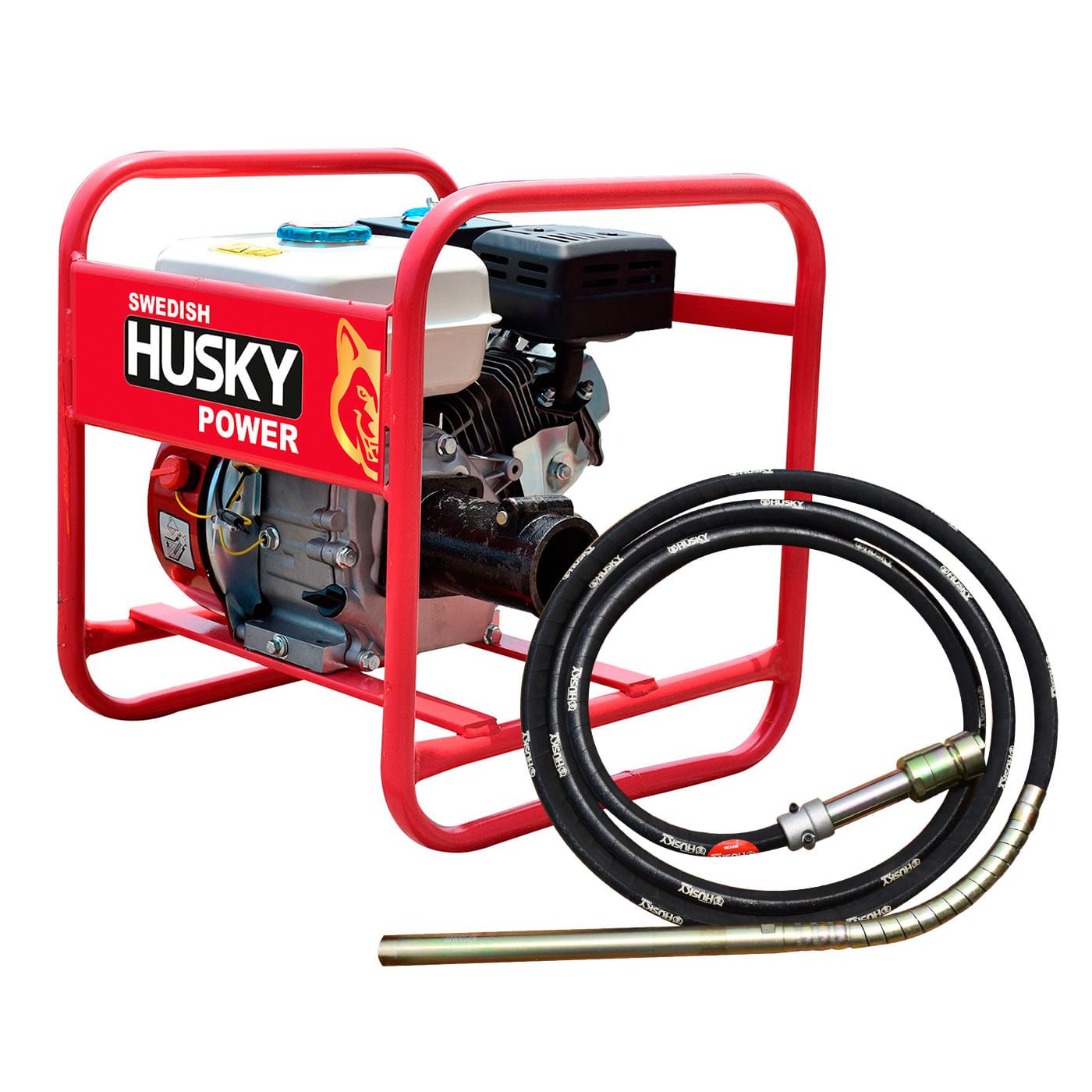 Compactador Para Concreto Swedish Husky Power C/motor 6.5 Hp - Hkv386-65 $7,150