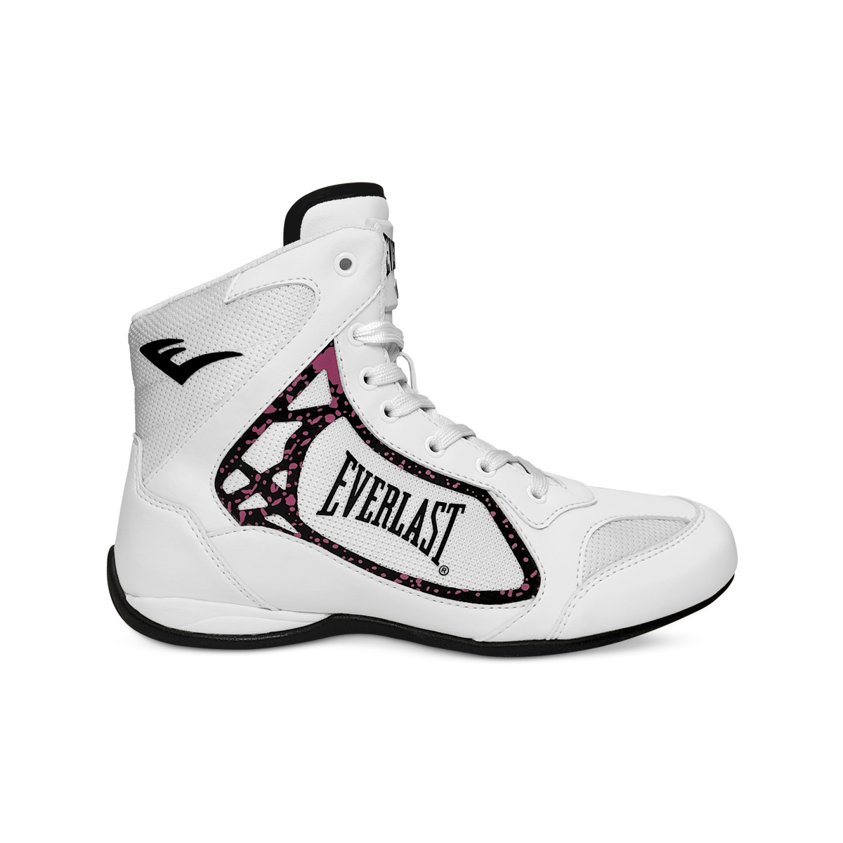 Foto 2 pulgar | Botas Para Boxeo Everlast El-1129 Blanco Detalles Rosas