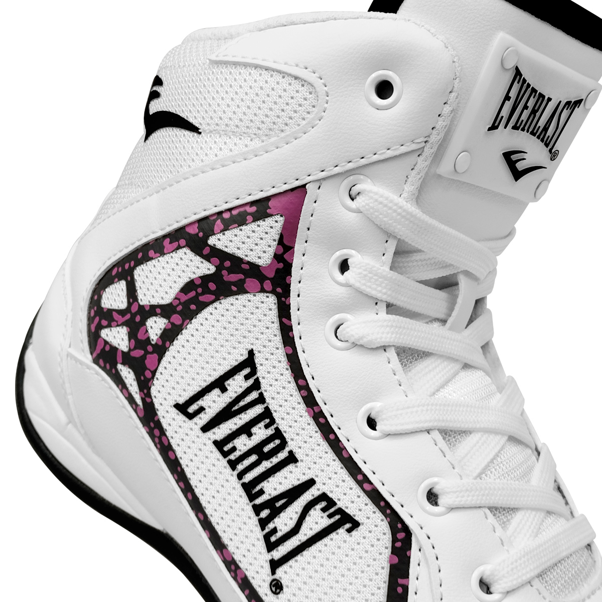 Foto 7 pulgar | Botas Para Boxeo Everlast El-1129 Blanco Detalles Rosas