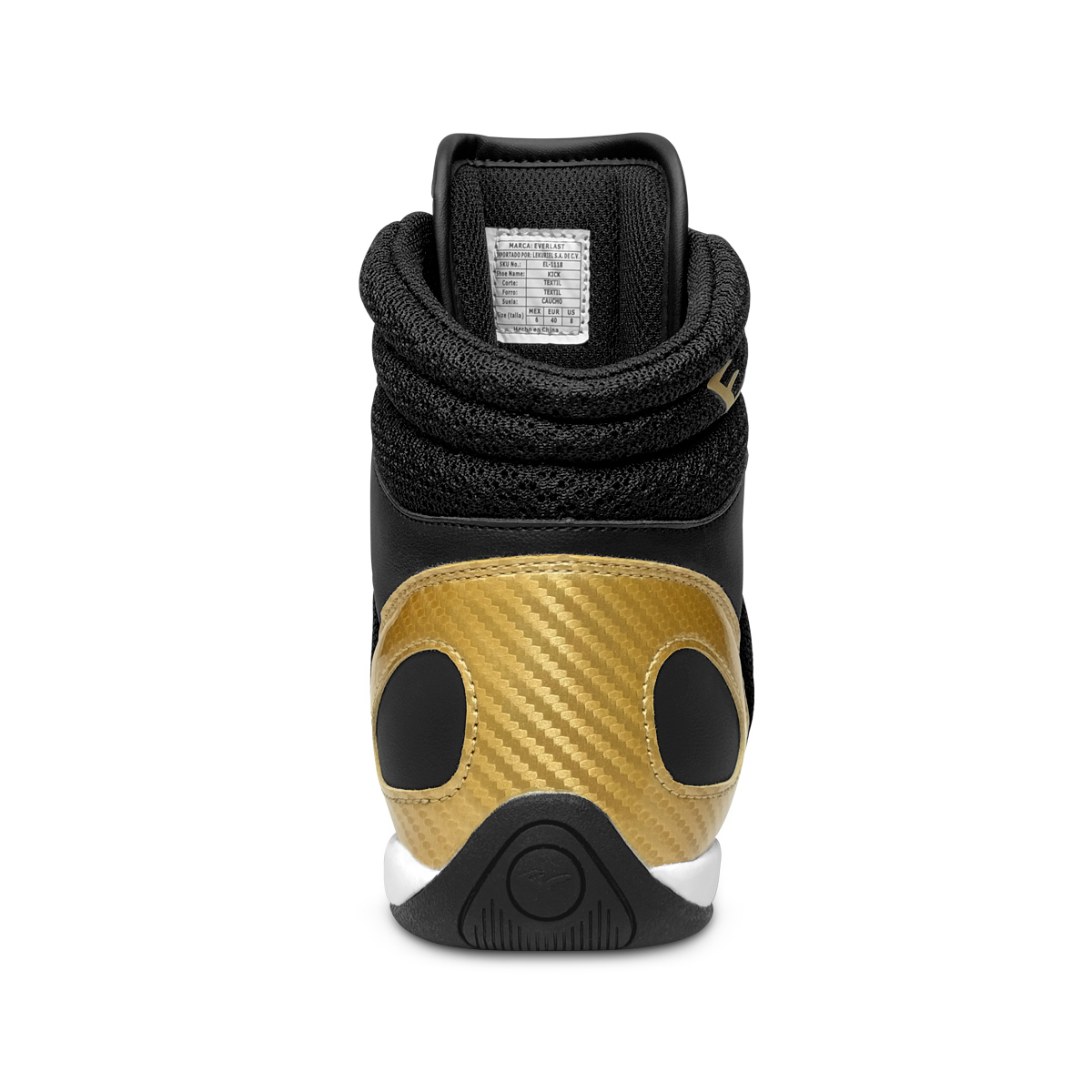 Foto 5 pulgar | Botas Para Boxeo Everlast El-1118 Negro-dorado
