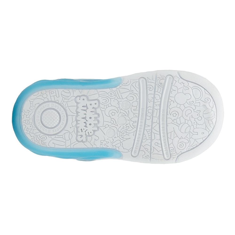 Foto 7 pulgar | Tenis Bota Luces Velcro Bubble Gummers Oruga Marino 12-16 Azul Marino