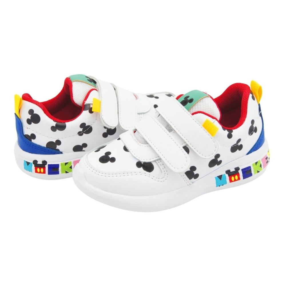 Foto 2 pulgar | Tenis Disney Mickey Mouse Suela Running Color Blanco 12-17.5 Blanco