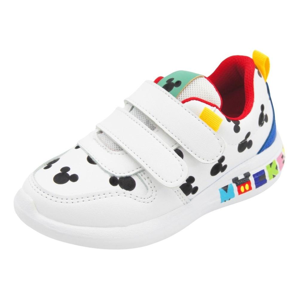 Foto 3 pulgar | Tenis Disney Mickey Mouse Suela Running Color Blanco 12-17.5 Blanco