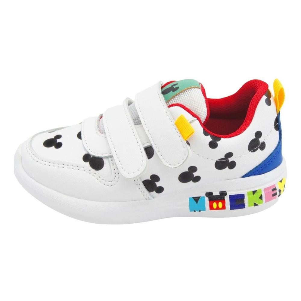 Foto 4 pulgar | Tenis Disney Mickey Mouse Suela Running Color Blanco 12-17.5 Blanco