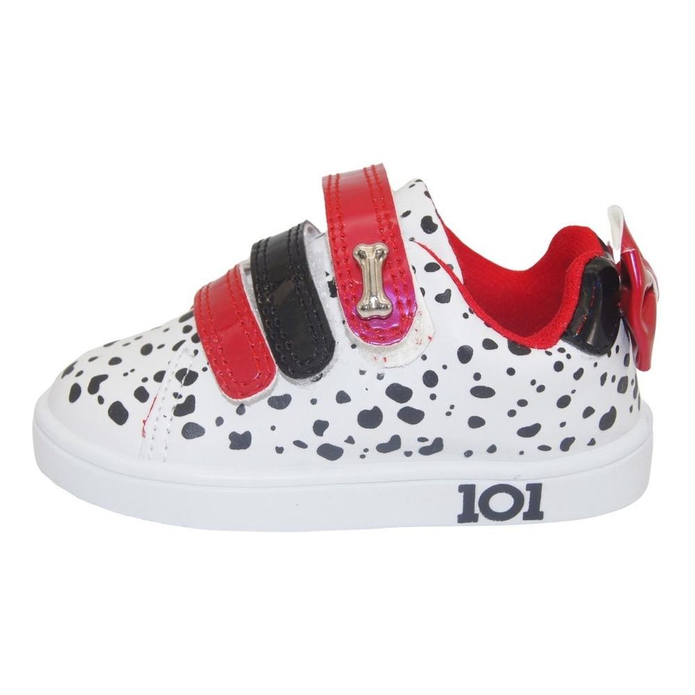 Foto 3 | Tenis 101 Dalmatas Disney Elegant Blanco/rojo 14-19 Blanco